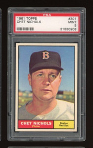 1961 #301 Chet Nichols PSA 9 MINT
