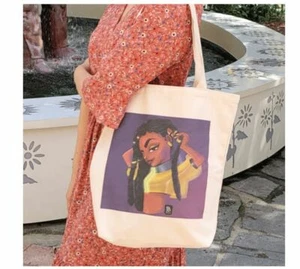 Reusable Eco Canvas Tote Bag With Pouch Set Handle Shopping Shoulder Shopper - Picture 1 of 7