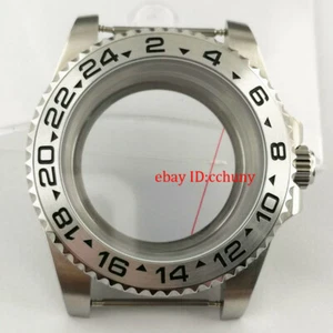 40 mm Reloj de zafiro Estuche Acero Plata GMT Bisel Inserto Ajuste NH35 NH36 Movimiento - Imagen 1 de 6