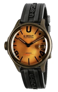 Nuevo Reloj Hombre U-Boat DARKMOON 40 MM BR NEGRO VINTAGE Banda Goma 9547 - Imagen 1 de 1