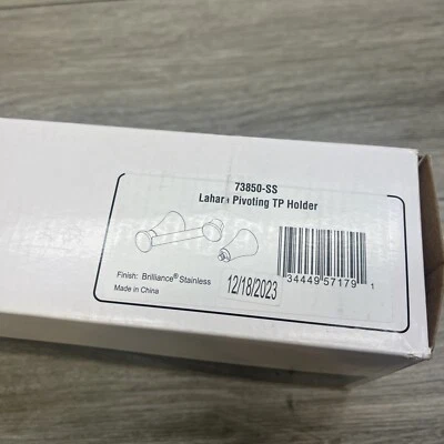 DELTA 73850-SS Lahara Pivoting Toilet Paper Holder, Brilliance Stainless READ - Image 1 of 3