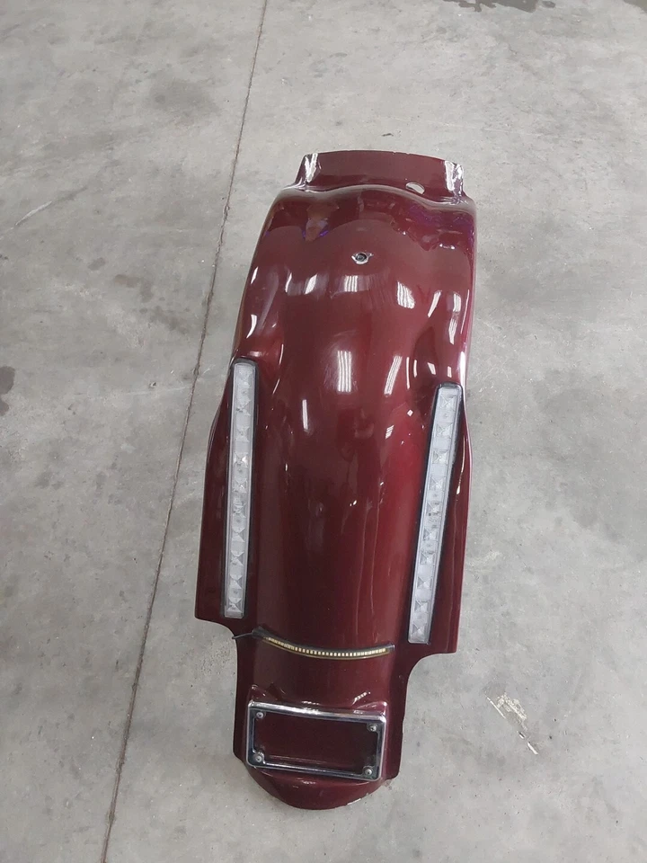 Harley-Davidson Road King 2008 2007-2011 guardabarros trasero estirado de fibra de vidrio FLHRC Foto 1 de 4