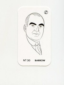 #LK.2568 ED BARROW Variant "A" Spot The Winner Baseball Game Card