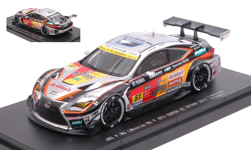 Ebbro EB45536 LEXUS RC F N.51 3rd SUPER GT300 2017 Y.NAKAYAMA-S.TSUBOI 1:43 - Immagine 1 di 1