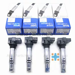 4pcs 1.4L VW EOS Jetta Audi A1 A3 Spark Plug Ignition Coils 036905715F - Picture 1 of 6