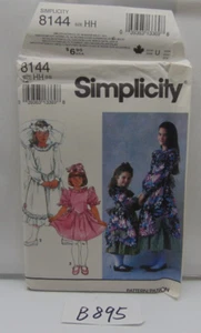 Simplicity Pattern 8144 Child Sz 3-6 Girls Dress 2 Lengths Uncut Easter Spring - Picture 1 of 6
