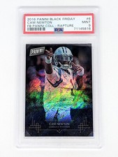 2016 Black Friday Football Panini Collection Rapture #6 Cam Newton /10 PSA 9