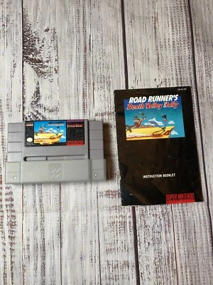 Road Runner's Death Valley Rally SNES Super Nintendo - Authentic W/ Manual Works - Image 1 of 4
