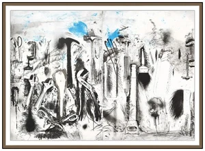 Jim Dine Original Sky In Madison Color Lithograph Hand Signed Large Framed Art - Picture 1 of 5