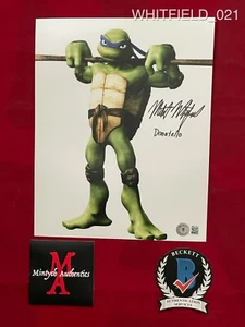 MITCHELL WHITFIELD AUTOGRAPHED SIGNED 8x10 PHOTO! TMNT! DONATELLO! BECKETT COA! - Picture 1 of 1