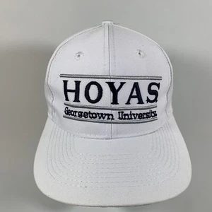 Vintage Georgetown Hoyas The Game Split Bar Snapback Cap Hat, Russell Athletic - Picture 1 of 11