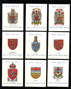 CIGARETTE CARDS.Wills.ARMS OF THE BRITISH EMPIRE 1st.(L).(1933).(Full Set of 25) - Picture 1 of 1