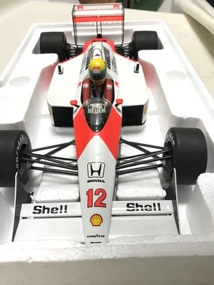 Minichamps 1/12 McLaren Honda MP4/4 Ayrton Senna 1988 F1 Model - Image 1 of 4