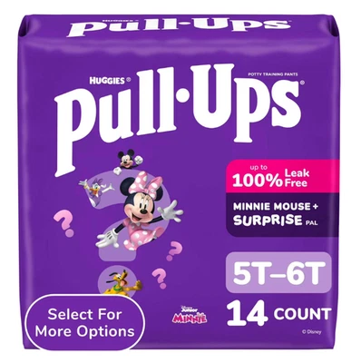 Calças de treino Pull-Ups para meninas, 5T-6T (46+ lbs), 14 quilates - Imagem 1 de 4