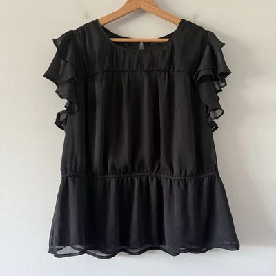 Блузка женская Simply Vera размер XL Peplum Whimsigoth Fairy Grunge Dark Romance Witch - Изображение 1 из 4