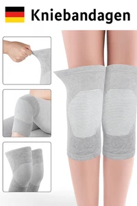AOZUO 2 Stück Bambus Kniebandage mit Kompression, Kniebandage für Damen Männer, - Bild 1 von 1