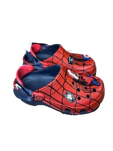 Crocs Marvel SpiderMan 208786 ALL TERRAIN K Youth Kids Classic Clogs Sz C13 - Picture 1 of 11