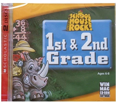 School House Rock 1st & 2nd Grade Win Mac 2 CD Software PC Windows 95 98 Me XP - Image 1 of 3