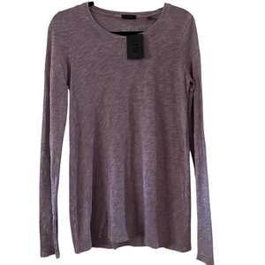 ATM Slub Jersey Loose Fit Destroyed long sleeve Tee Shirt Prune Purple Small - Picture 1 of 10