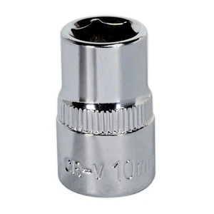 Sealey 3/8"Sq Drive Socket 10mm WallDrive Chrome Standard Length SP3810 - Picture 1 of 1