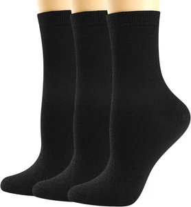 Calze Lana Merino da Donna, Calze Lana Sottili Donna Nero Vestito Calzino Leggero - Foto 1 di 6