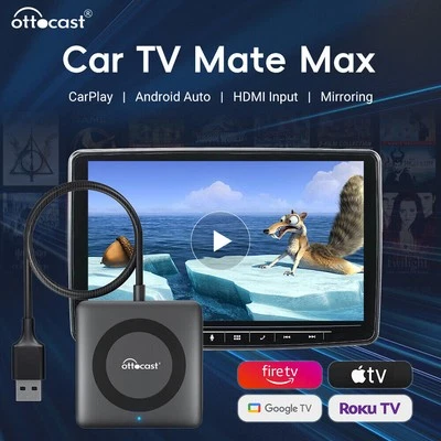 OTTOCAST Car TV Mate Max HDMI Konverter Wireless CarPlay Android Adapter w/Cable - Bild 1 von 4
