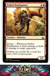 Magic the Gathering MTG Rivals of Ixalan Frilled Deathspitter #104 Buy 2 Get 1 - Picture 1 of 2