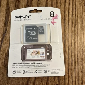 PNY Optima 8GB SDHC Class 4 Flash Memory Card (P-SDHC8G4H-GE) - Picture 1 of 3