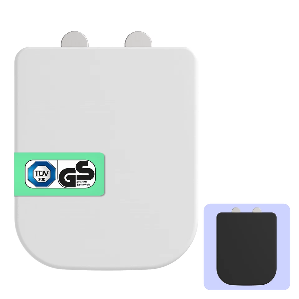 Toilettendeckel mit Absenkautomatik | Eckig | TÜV | WC-Sitz Renova Plan | Eckig - Bild 1 von 1