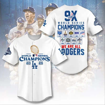 Dodgers World Series 2025 Baseball Jersey - Image 1 of 2