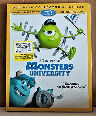 Monsters University (Blu-Ray 3D/DVD, 4-Disc Ultimate Collector's Edition)-Sealed - Image 1 of 3
