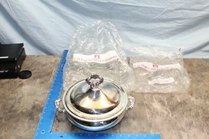 VINTAGE F.B. Rogers Silver Co. Silver plated 2 handled Lidded Serving Bowl 4A1 - Picture 1 of 10