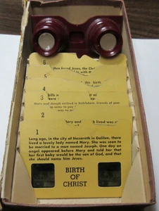 1953 Birth of Christ Three Dimensional Story Book with Glasses (#71BB) - Picture 1 of 7