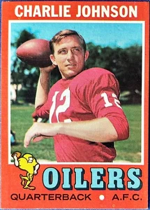 1971 Topps CHARLIE JOHNSON #85, Houston Oilers, NM-MT, Strong Borders! - Picture 1 of 4