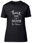 Personalised Thank You So Much Fitted Womens Ladies T Shirt