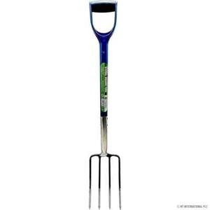 Heavy Duty Stainless Steel Garden Digging Fork, YD Handle Soft Grip Rust Proof - Picture 1 of 1