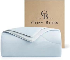 Cooling Comforter Queen Size Dual-Sided, Ultra-Soft Cooling Blankets for Hot Sle - Picture 1 of 12