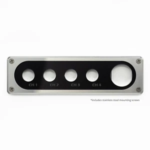 Sparked Innovations Single DIN Aluminum Switch & Voltmeter Panel Silver or Black - Picture 1 of 7