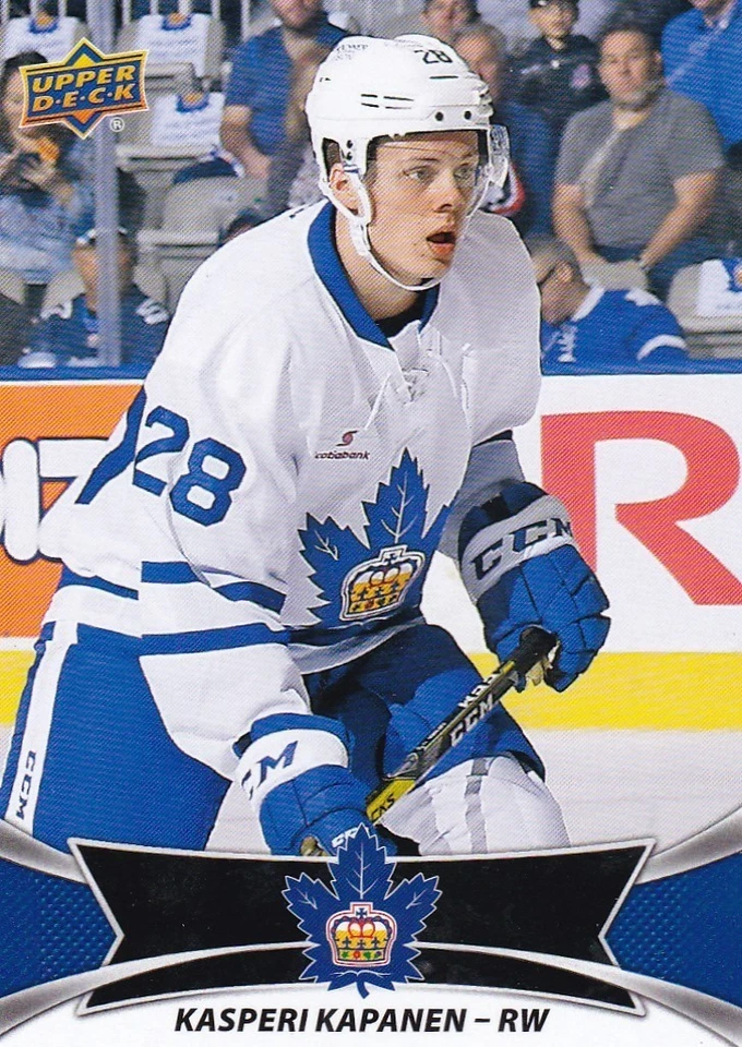 KASPERI KAPANEN 2016-17 16-17 UPPER DECK AHL BASE SP #121 TORONTO MARLIES - Image 1 of 1