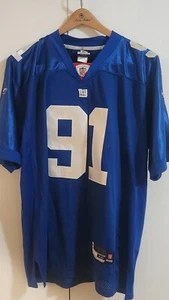 New York Giants Justin Tuck #91 Reebok Authentic Jersey - Size 48 (L) - Picture 1 of 5