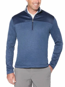Suéter de lana azul Callaway Weather Series 1/4 con cremallera estampado azul nuevo con etiquetas $90 - Imagen 1 de 11