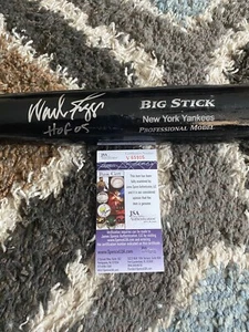 WADE BOGGS HOF 05 NEW YORK YANKEES ENGRAVED SIGNED RAWLINGS BAT JSA COA AUTO - Picture 1 of 3