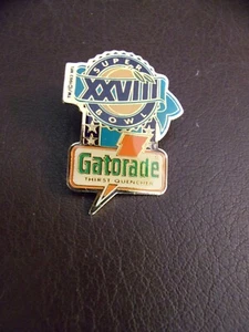 Gatorade Souvenir Collectible Pin Super Bowl XXVIII NFL - Picture 1 of 5