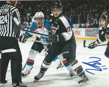 Vancouver Giants Tyler Benson Autographed Signed 8x10 WHL Photo COA D