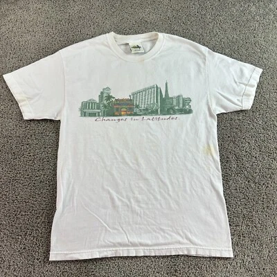 VINTAGE Margaritaville Jimmy Buffet Shirt Mens L Changes In Lattitude 2003 READ - Image 1 of 4