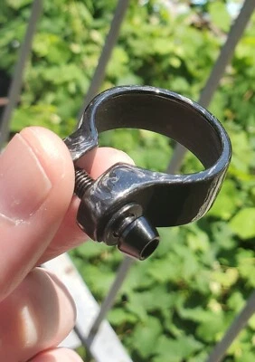 Abrazadera de tija de sillín CARBONALE (para tija de sillín 27,2 o 31,6) / Perno de titanio.NUEVA Foto 1 de 4