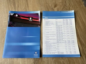 Peugeot 206 Accessories Uk Sales Brochure & Price List 2002- MINT - Picture 1 of 2