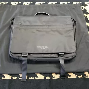 New Kenneth Cole New York Black Laptop, Messenger Bag - Black Lining - Picture 1 of 11