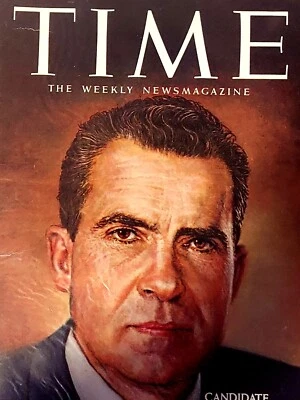Time Magazine October 31, 1960 Richard Nixon Plastic  Sleeve VGC Free Ship - Image 1 of 3