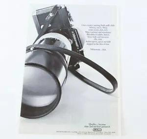 Nikon Nikkormat Cámara Fotográfica Anuncio Original Vintage Nippon 1972 G027 - Imagen 1 de 4